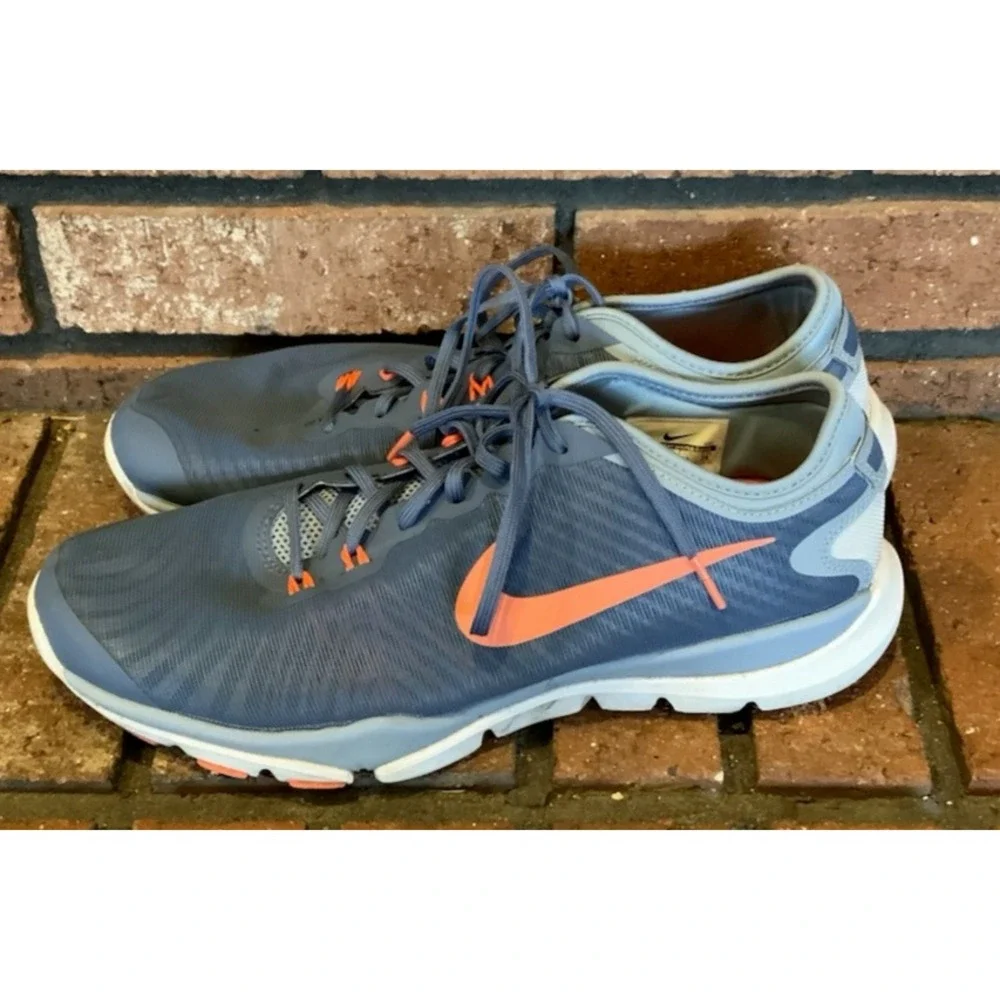 Nike Flex Womens‎ Blue And Neon Pink Athletic Running Shoes Sneakers Size 11